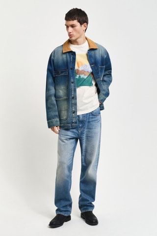 T-shirt Regular Fit - Crèmekleurig