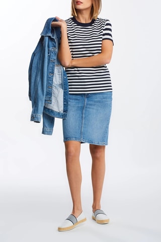 T-shirt relaxed - Bleu marine