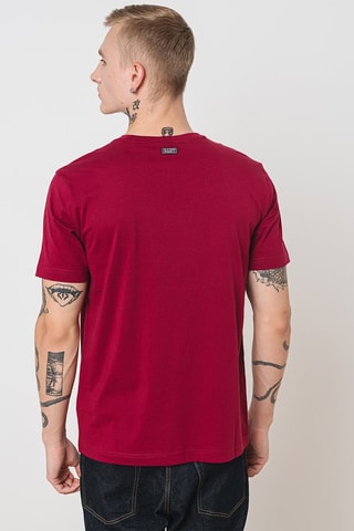 T-shirt - Bordeauxrood en Groen