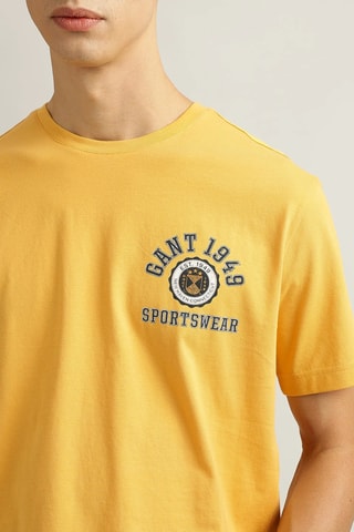 T-shirt - Geel en Marineblauw