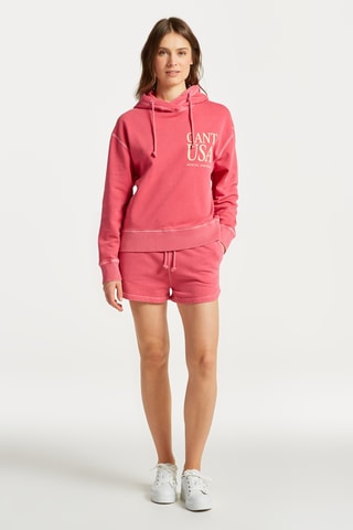 Sweater relaxed met Capuchon - Roze