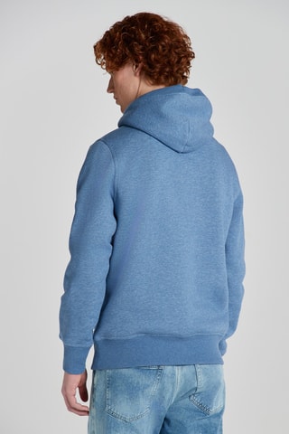 Sweater regular met capuchon - Blauw