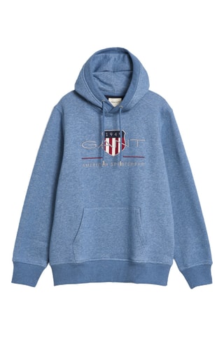 Sweater regular met capuchon - Blauw