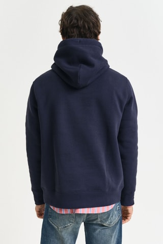 Sweater regular met capuchon - Marineblauw