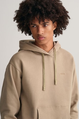 Biologisch Katoenen Sweater met Capuchon Relaxed Fit - Taupe