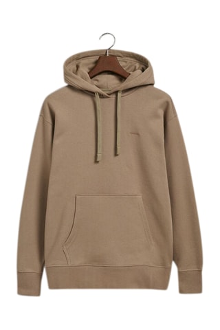 Biologisch Katoenen Sweater met Capuchon Relaxed Fit - Taupe