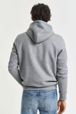 Sweater regular met capuchon - Grijs