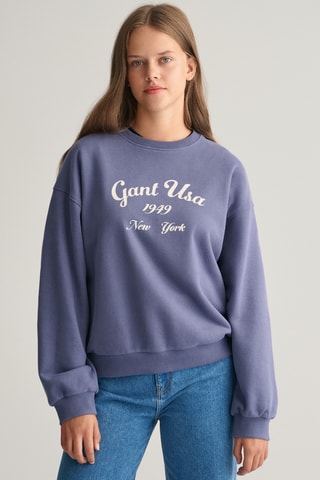 Oversized sweater - Blauw