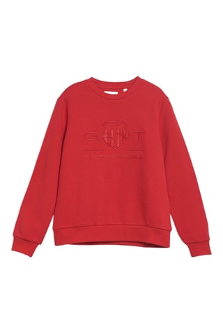 Sweater regular met capuchon - Rood