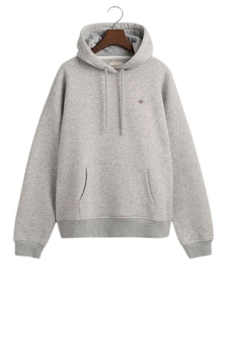 Sweater relaxed met Capuchon - Lichtgrijs