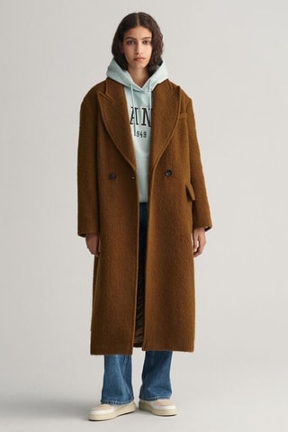 Sweater relaxed met Capuchon - Turquoise