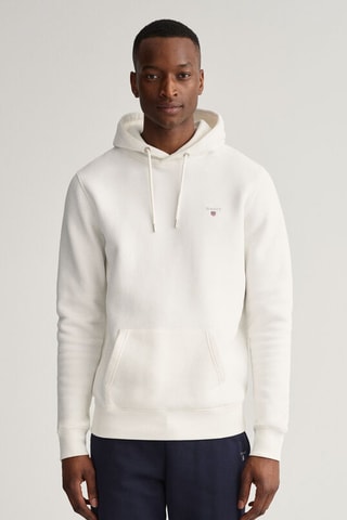 Sweater regular met capuchon - Ecru