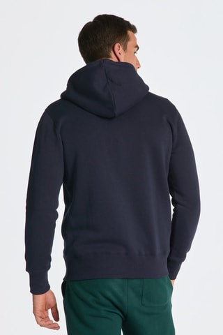 Sweat regular à capuche - Bleu marine