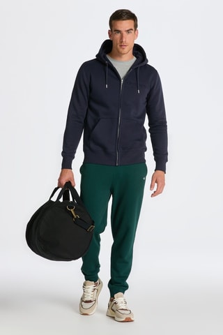 Sweat regular à capuche - Bleu marine