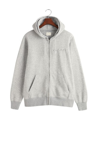 Sweater regular met capuchon - Grijs