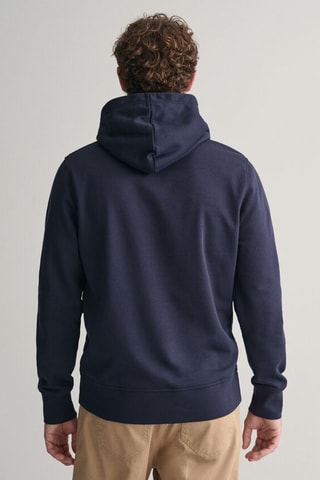 Sweat regular à capuche - Bleu marine