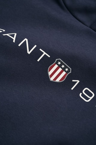 Sweat regular à capuche - Bleu marine