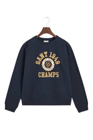 Sweater relaxed - Marineblauw