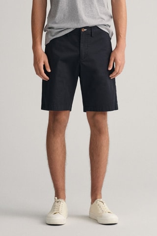 Biologisch Katoenen Short Slim Fit - Zwart