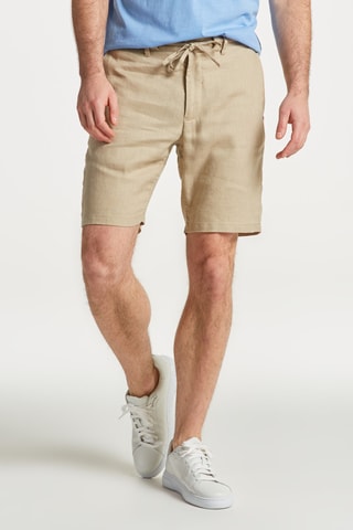 Linnen Bermuda - Beige