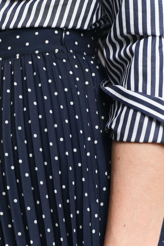 Plissérok - Marineblauw