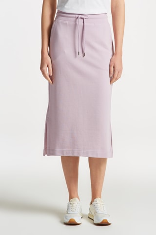 Jupe midi en coton biologique - Lilas