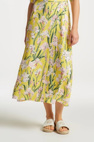 Lange Asymmetrische Wikklejurk - Geel
