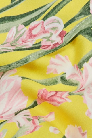 Lange Asymmetrische Wikklejurk - Geel