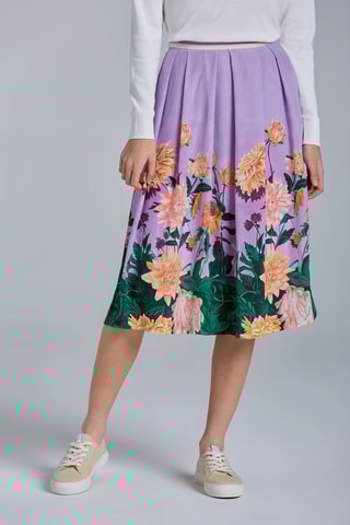Rechte Zijden Rok - Paars