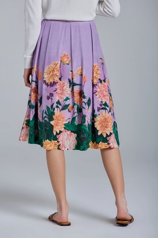 Rechte Zijden Rok - Paars