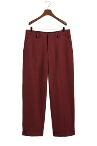 Wollen Pantalon Bordeauxrood