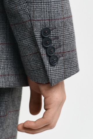 Wollen Colbert Slim Fit - Grijs