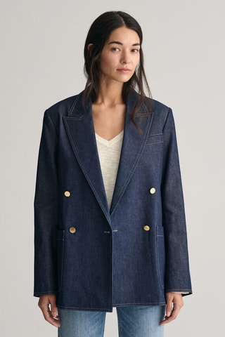 Blazer regular - Donkerblauw