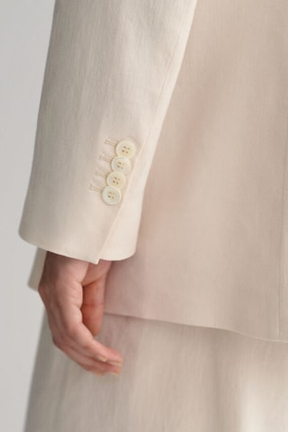 Linnen Blazer Regular Fit - Beige