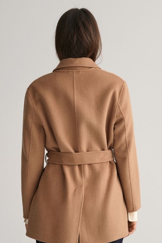 Wollen Blazer Relaxed Fit - Donkerbeige