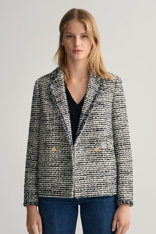 Blazer regular - Crèmekleurig