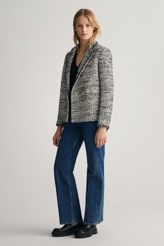 Blazer regular - Crèmekleurig