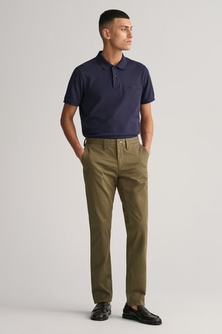 Pantalon en coton biologique - Marron