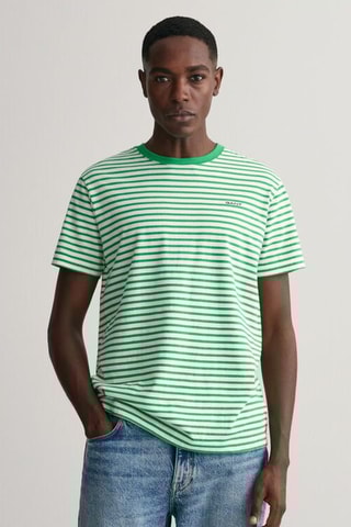 T-shirt - Groen en Wit