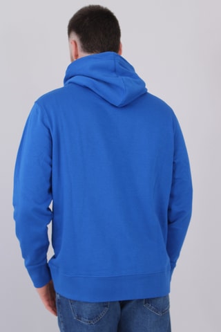 Sweater met Capuchon - Indigoblauw en Wit