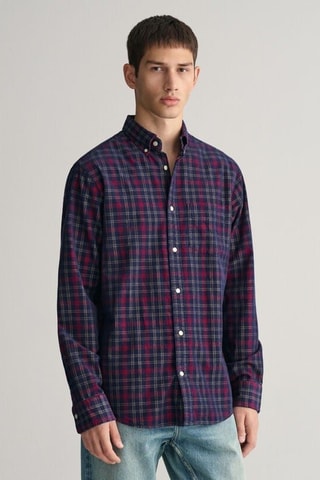 Blouse - Marineblauw en Fuchsia