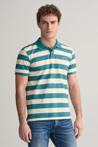 Polo - Donkergroen en Ecru