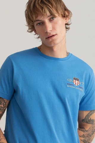 T-shirt - Kobaltblauw