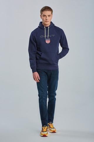 Sweater met Capuchon - Marineblauw