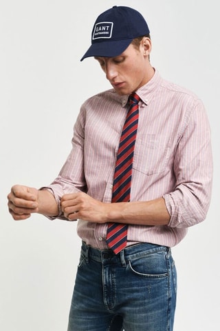 Blouse - Poederroze en Wit