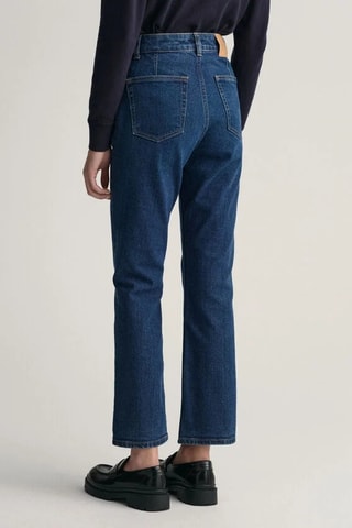 Jeans Hoge Taille - Marineblauw