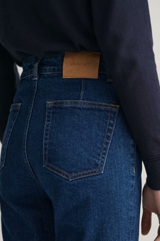 Jeans Hoge Taille - Marineblauw