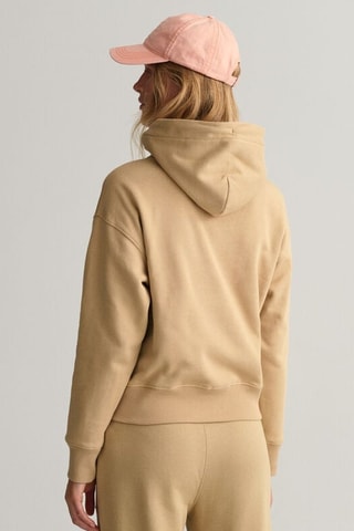 Biologisch Katoenen Sweater met Capuchon - Taupe