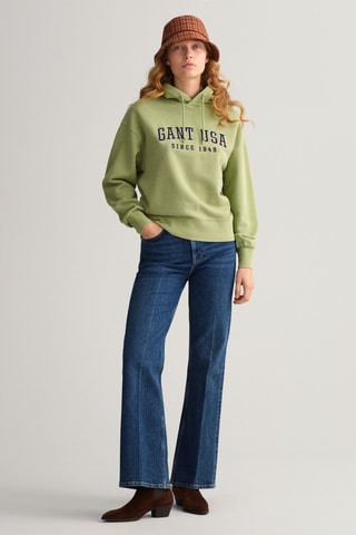 Sweater met Capuchon - Olijfgroen