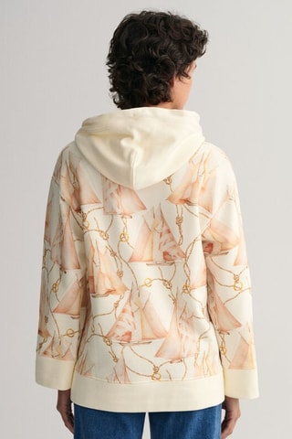 Sweater met Capuchon - Ecru en Zalmroze